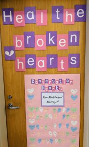 Conversation hearts classroom poster