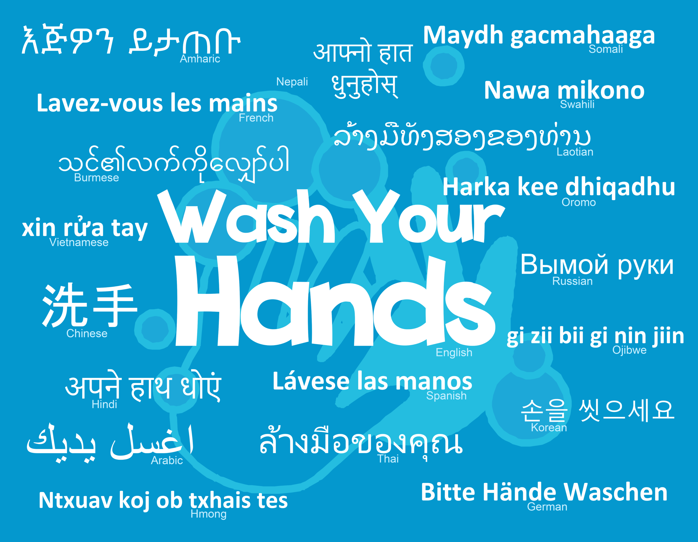 VariQuest perfecta output wash your hands poster